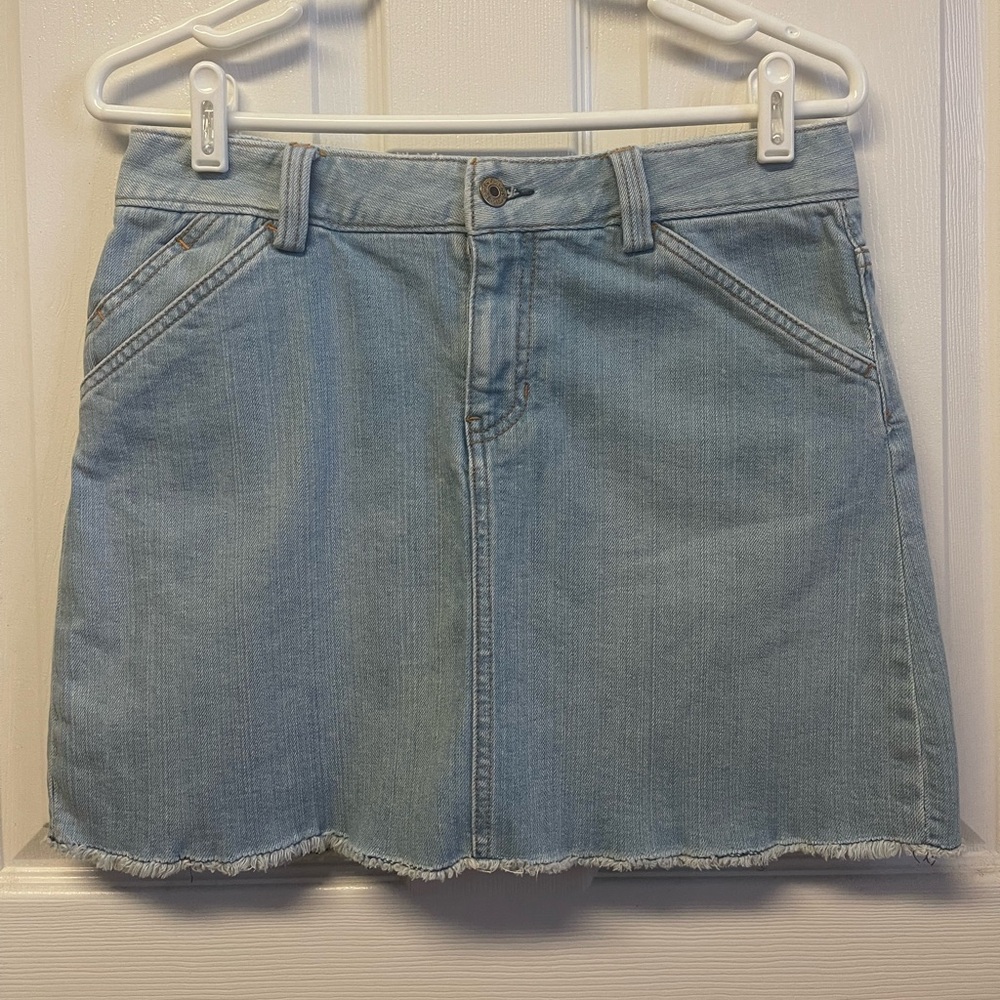 GAP Light Blue Denim Mini Skirt